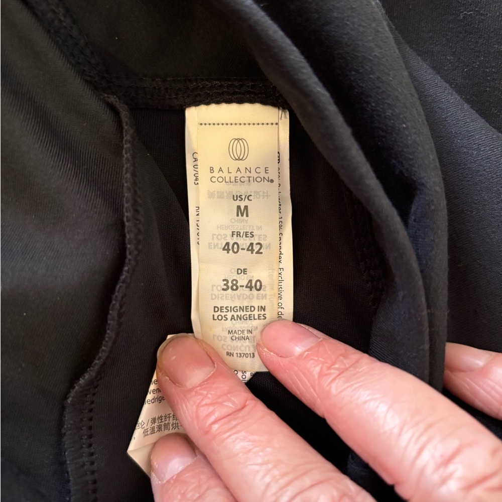 3/$20 Balance Collection Women's Black Straight Leg Yoga Pants - Picture 3 of 4